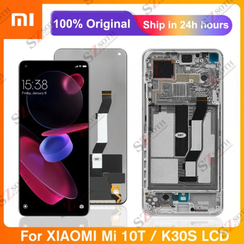 

6.77'' Original Screen For Xiaomi Mi 10T Mi10T Pro LCD Display Touch Screen Digitizer Assembly For Redmi K30S M2007J3SY