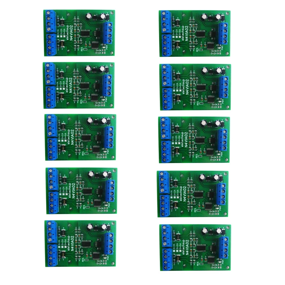 10x3 IN 1 RS485 Modbus RTU Current & Voltage Meters Board 0-30V Voltage signal measurement 1A 2A 5A Current Collection Module