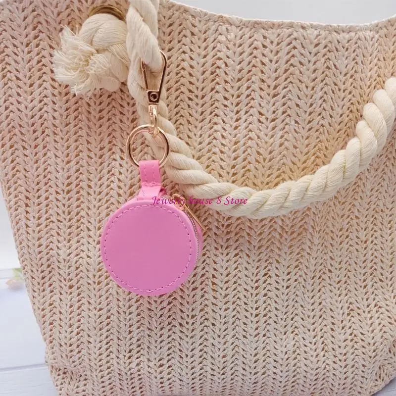 

Elegant Travel Ring Holder Keychain Jewelry Case For Secure Accessory Storage