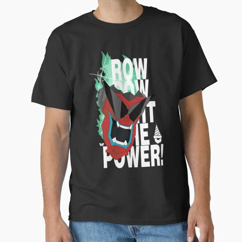

Row Row! Tengen Toppa Gurren-lagann Japan mecha manga 80s classic roboto anime t shirt for men large size Adult tops S-6XL