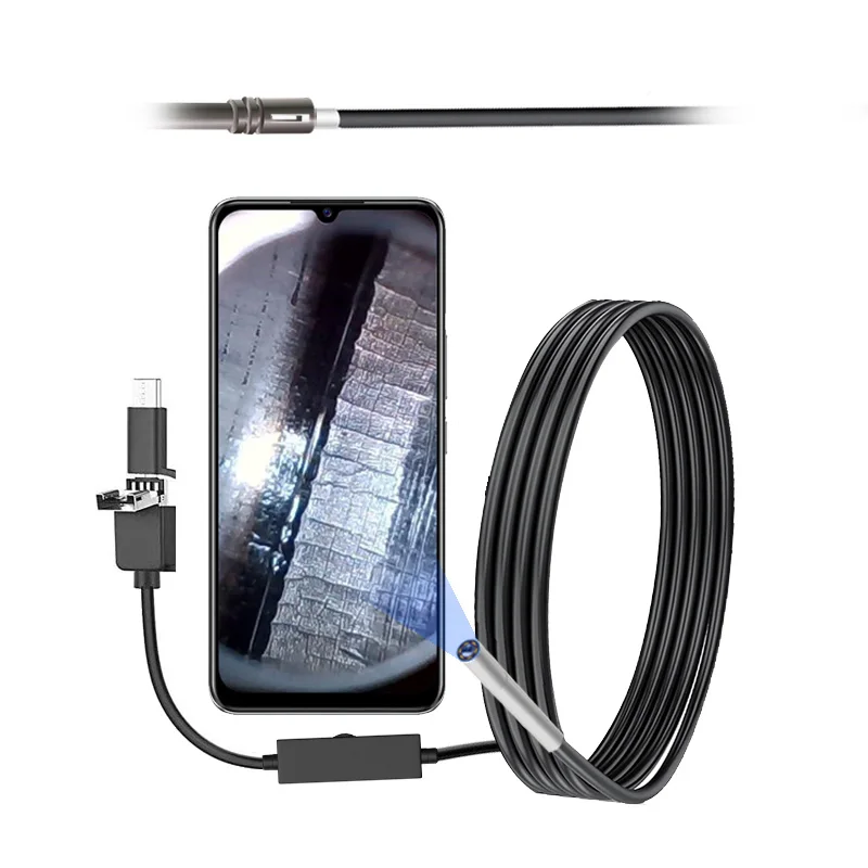 

for Dearsee 4.5mm Endoscope Camera USB C Full HD 1080P with 6 LEDs Snake Borescope Inspection Camera