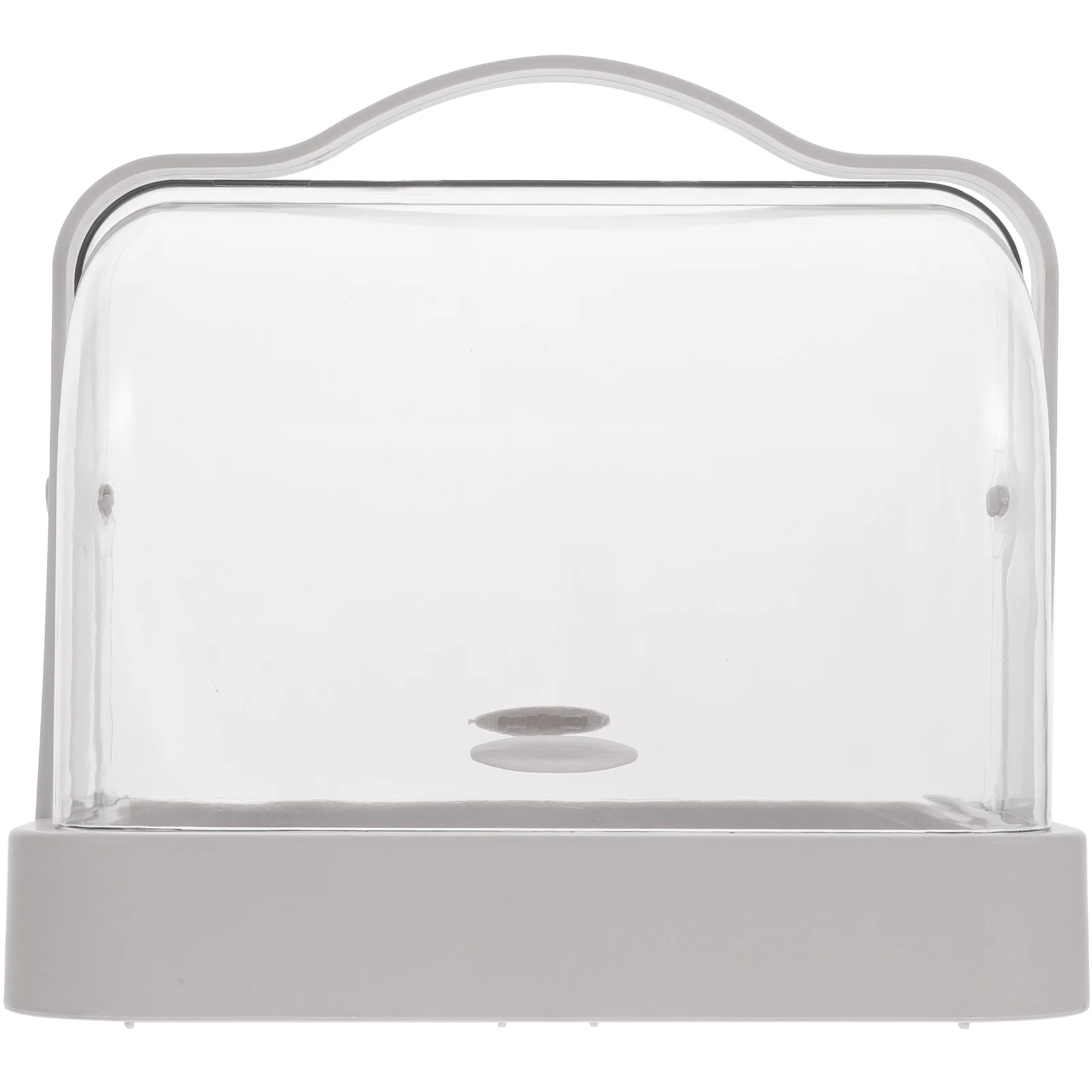 

Makeup Organizer Storage Box Desktop Mask Skin Care Container With Handle Clear Lid Home Office Bedroom Countertop