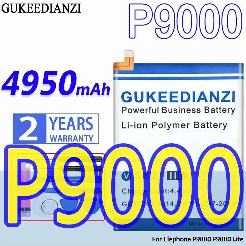 Для Elephone P9000 Lite аккумулятор мобильного телефона 4950 мАч надежный источник питания высокой емкости