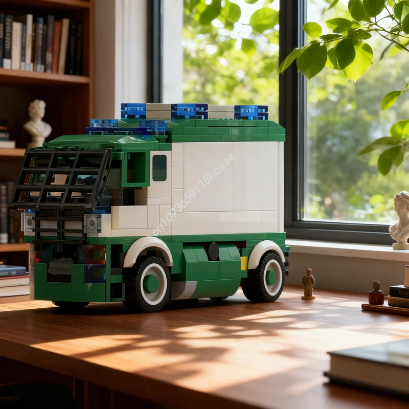 

276pcs MOC City Police Geld Und Werttransporter Model Building Blocks Architecture Toys Festival Gifts Idea Brick