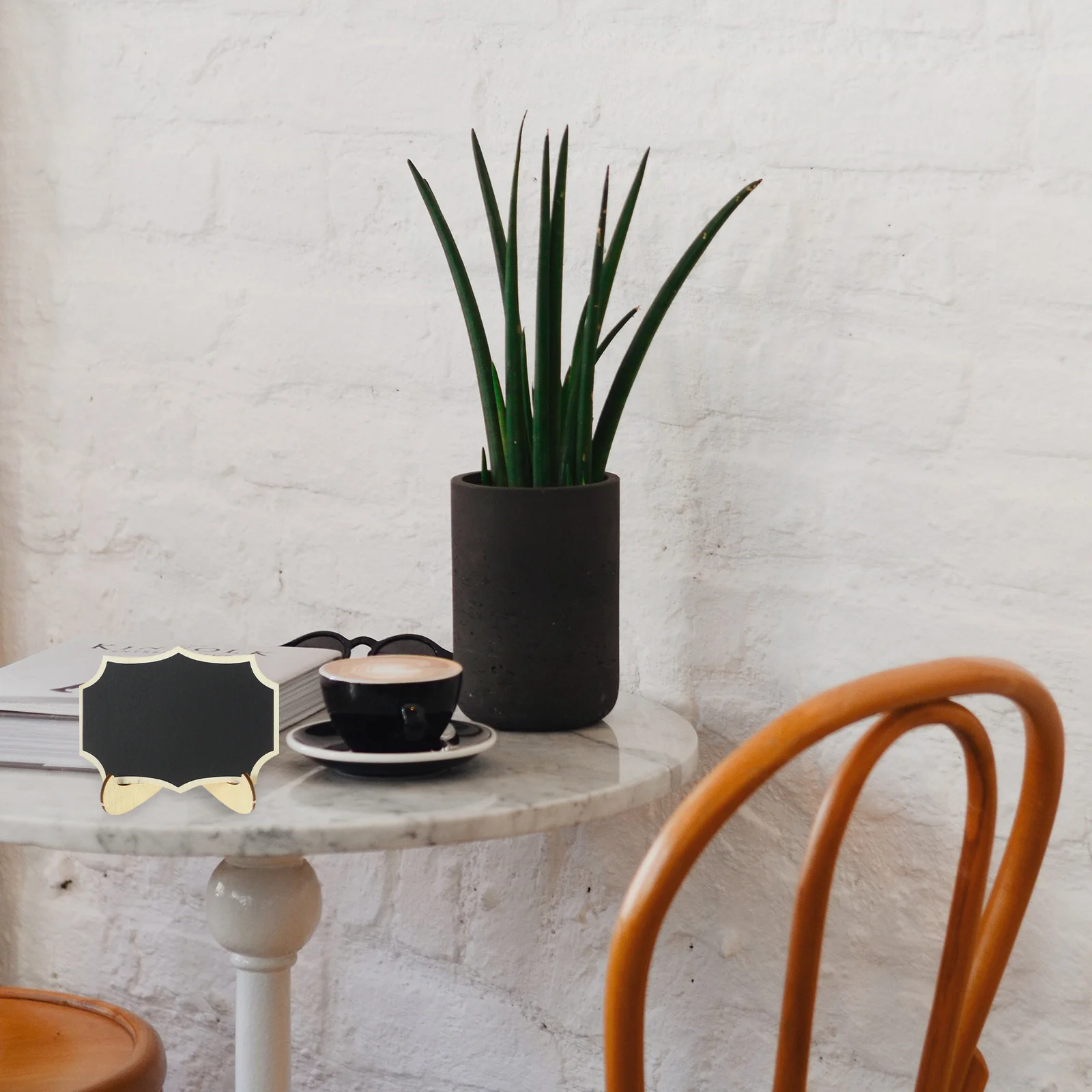 8Pcs Mini Chalk Board Message Board for Restaurant Cafe Bakery Menu Writing Desktop Decoration Reusable Small Blackboard with