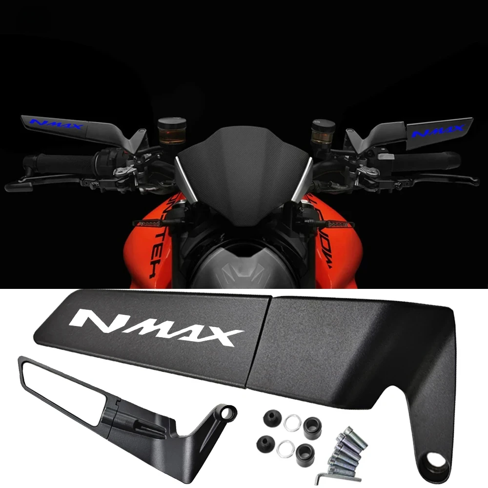 

For YAMAHA NMAX155 NMAX125 NMAX150 N-MAX155 NMAX 155 N-MAX 125 150 CNC rearview mirror fixed wing stealth wing mirrors sports