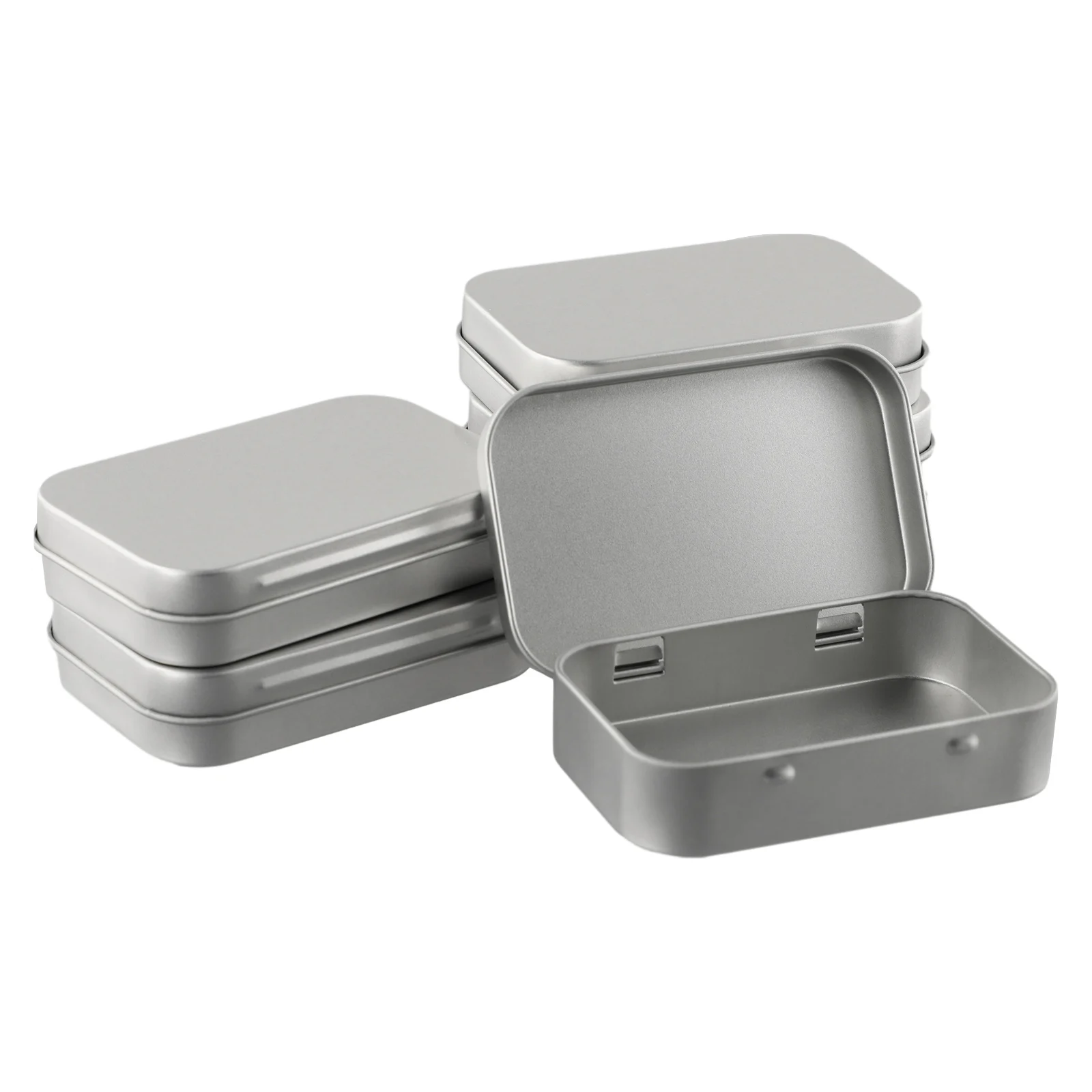 6Pcs Mini Metal Box Tin-Plated Slide Cover Storage Box Wedding Jewelry Pill Cases Portable Boxes Container Cosmetic Organizer