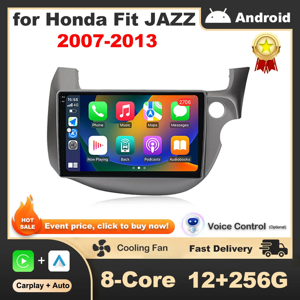 

Car Radio Video Multimedia Player GPS Navi 10 inch LHD RHD for Honda Fit JAZZ 2007 - 2013 Android Intelligent System DPS Stereo