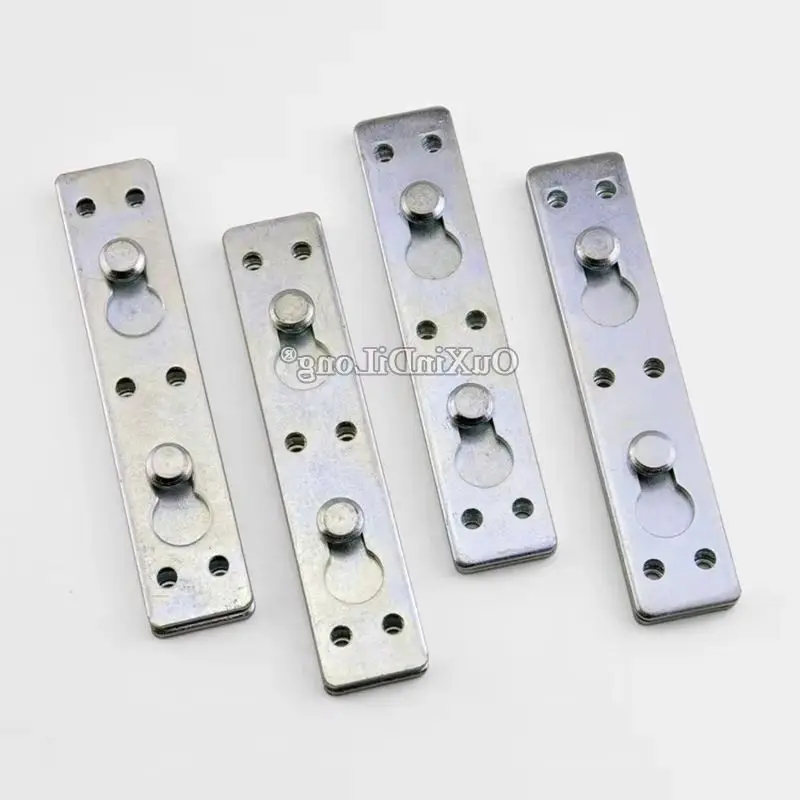 Courier Shipping 100PCS Metal Heavy Furniture Bed Hinges Hidden Insert Hanging Buckle Furniture Bed Connectors Brackets Fittings