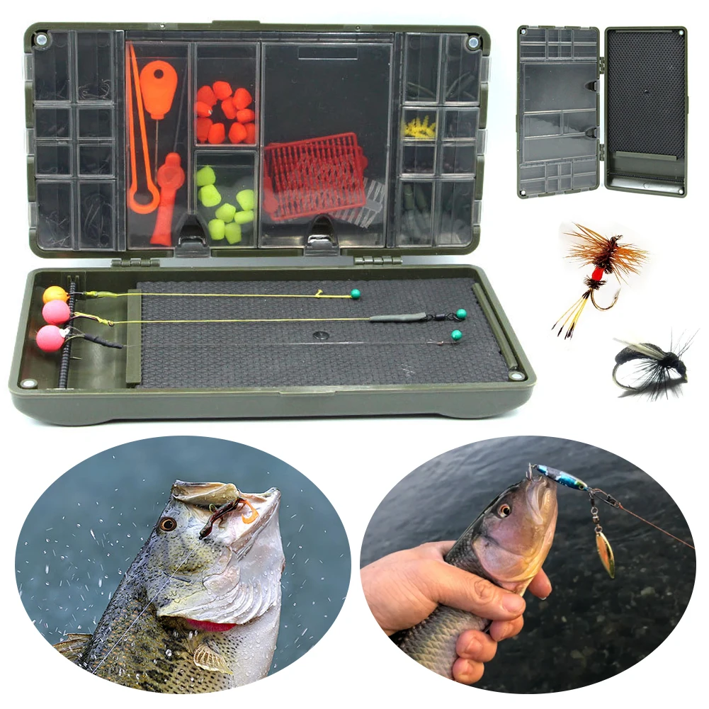 Magnetic Carp Fishing Rig Storage Case Fishing Tackle Accessories Boxes Fly Fishing Tackle Storage Box Swivels Hook Bait Storage