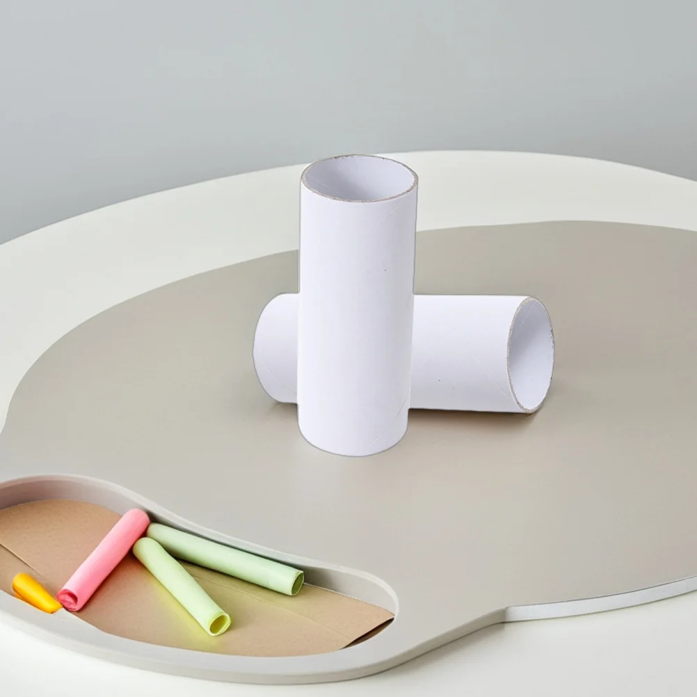 25 pçs tubos de papelão redondos diy artesanato rolos de papel para educação das crianças pai criança interação equipe jogos de construção assustador