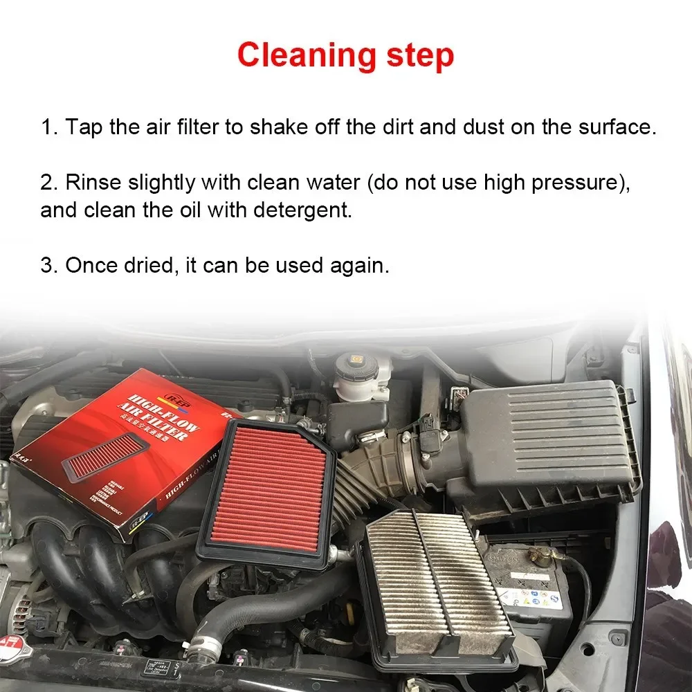 High Flow Air Intake Filter สําหรับ Audi A4 Allroad A5 Quattro Q5 1.8L 2.0L 8KO-133-843E ล้างทําความสะอาดได้เปลี่ยนรถกีฬา Air Filter