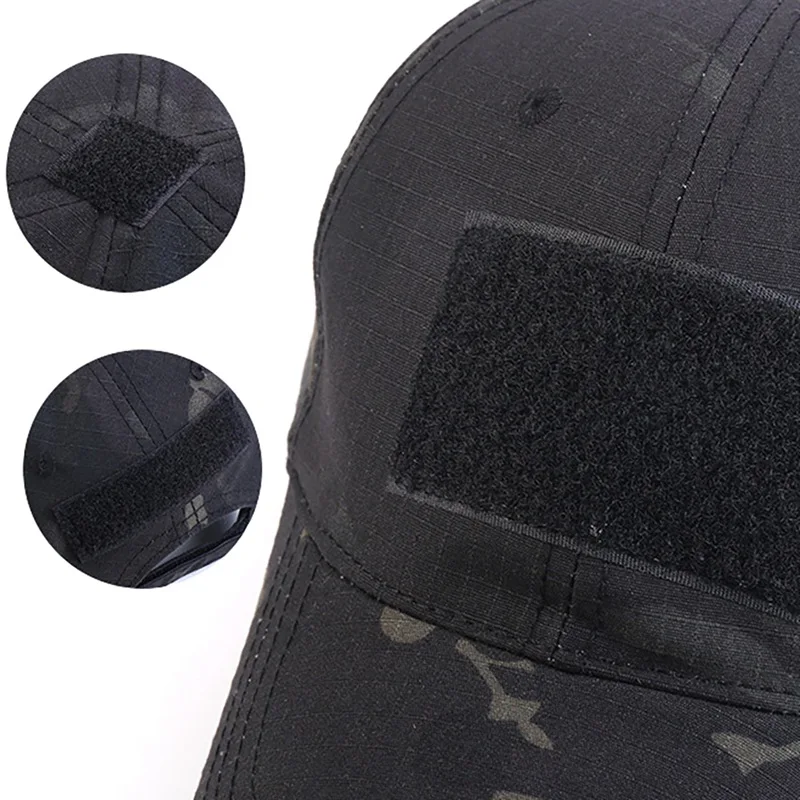 Taktyczny czapka wojskowa sportowy Snapback w paski czapka militarna oddychająca kapelusz kamuflażowy prostota wojskowa czapka polująca na kamuflaże