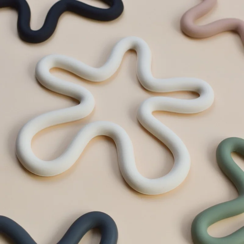 Geometrische hitzebeständige Silikonmatte für Getränke, Tassenuntersetzer, rutschfeste Topflappen, Tischset, Küchenzubehör, Untersetzer, Pads