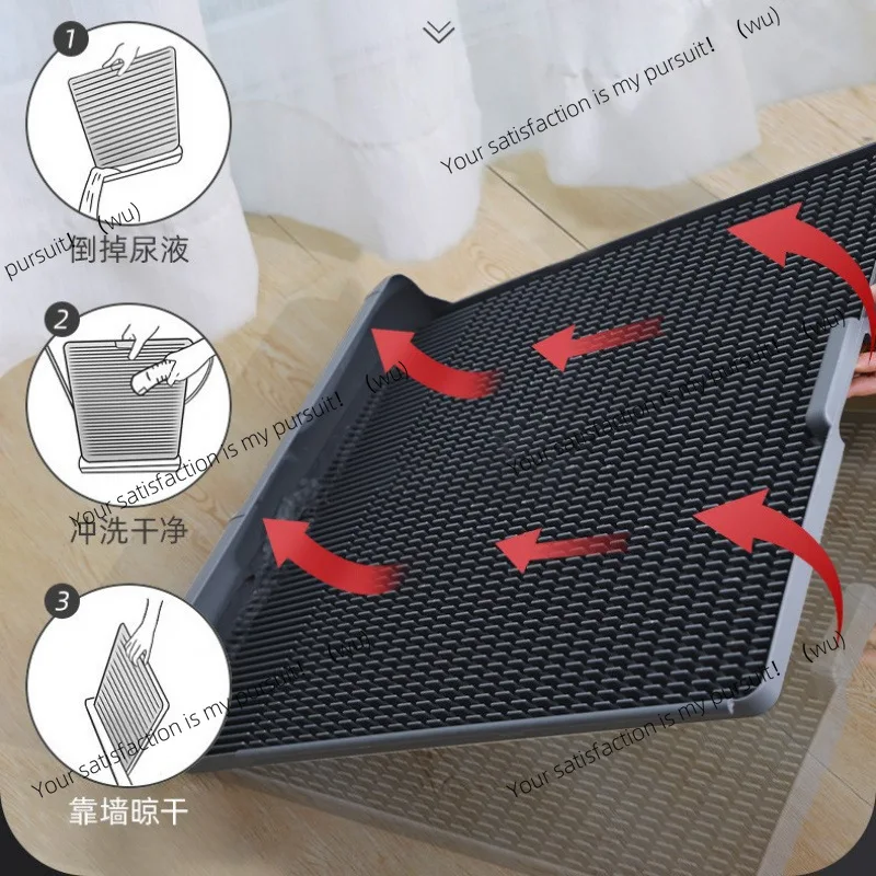 Anti-stepping urine tablet pet integrated dog toilet, small, medium and large dogs can flush the dog potty