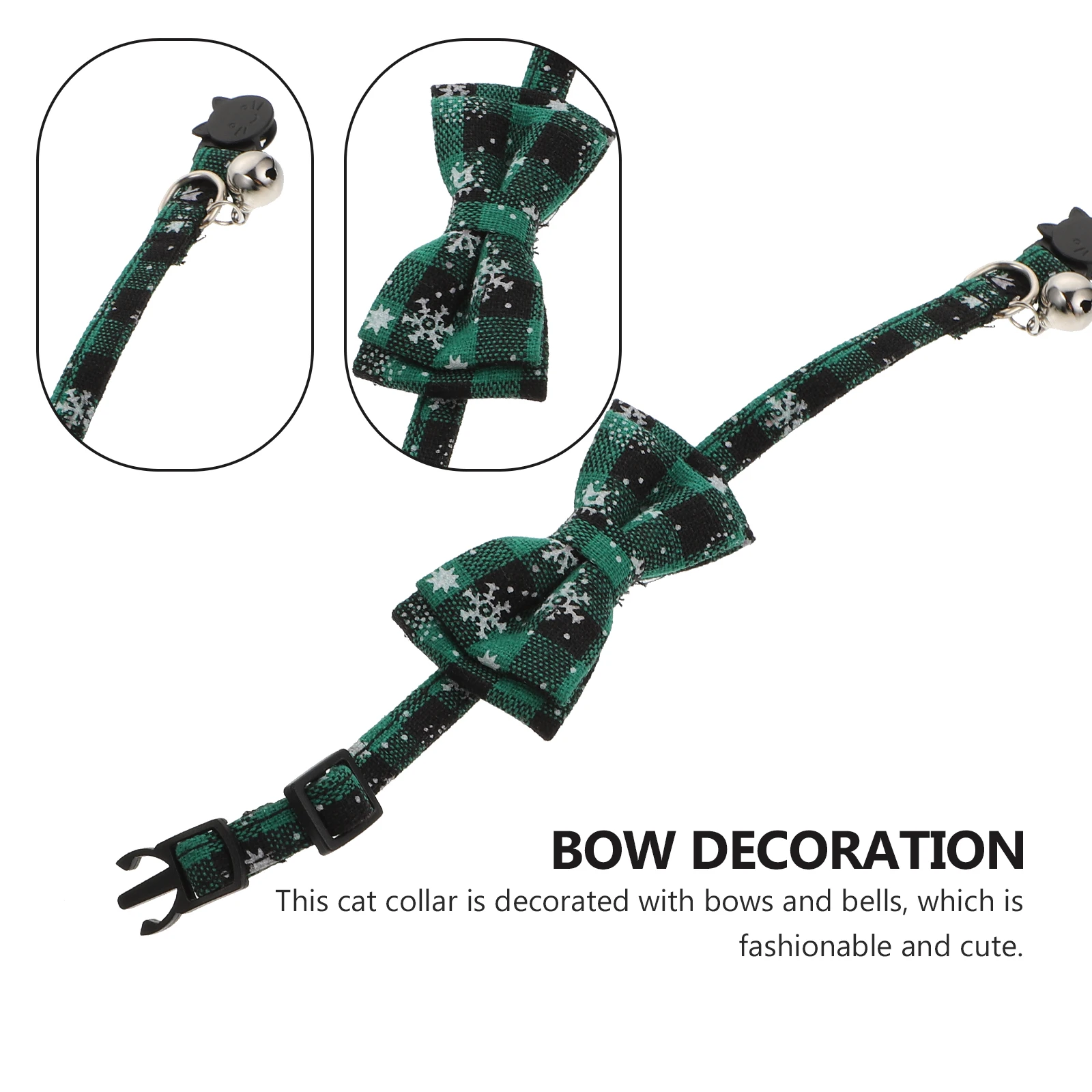 

Cat Collar Kitten Collars with Bowtie Holiday Cotton Polyester Small Accessories