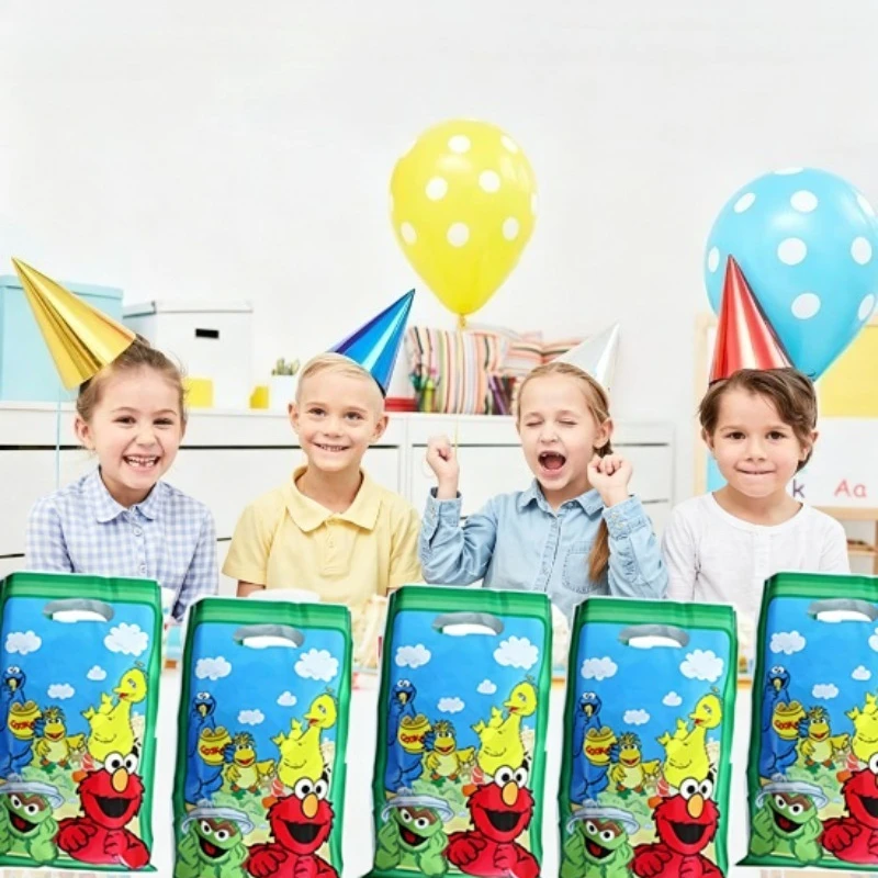 Sesamstraße Party-Geschenktüten, Beutel für Feiertagsparty-Dekoration – Detail 5