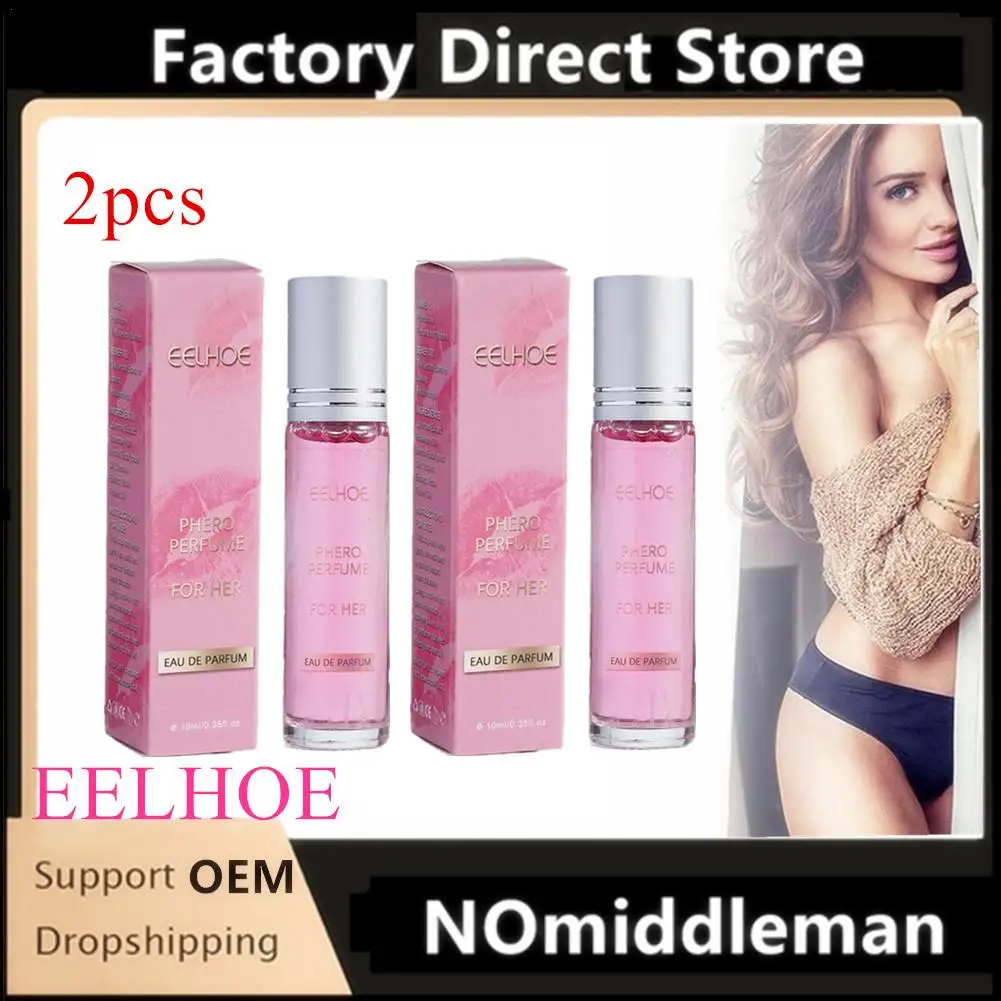 

2pc Flirting Perfume Pheromone Sexually Stimulating Fragrance Oil Fresh Light And Long-lasting Fragrance Sexy Product For Women