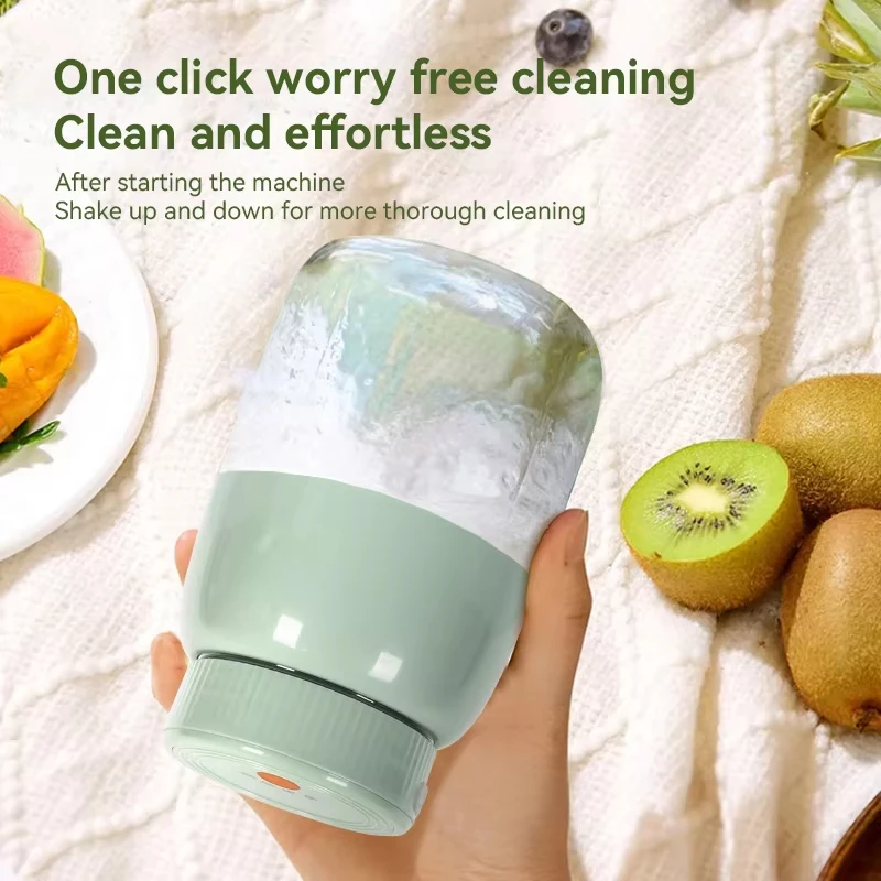 عصارة كهربائية كوب رياضي 800 مل عصارة محمولة قابلة لإعادة الشحن ماكينة عصير منزلية خارجية ماكينة ميلك شيك