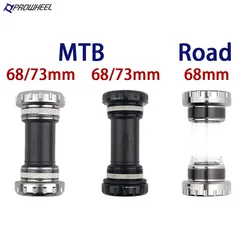 Prowheel Mountain Bike Bottom Bracket BB73+ Road Bike Central Movement BB68 BSA Thread Bicycle Bottom Holder for Shimano