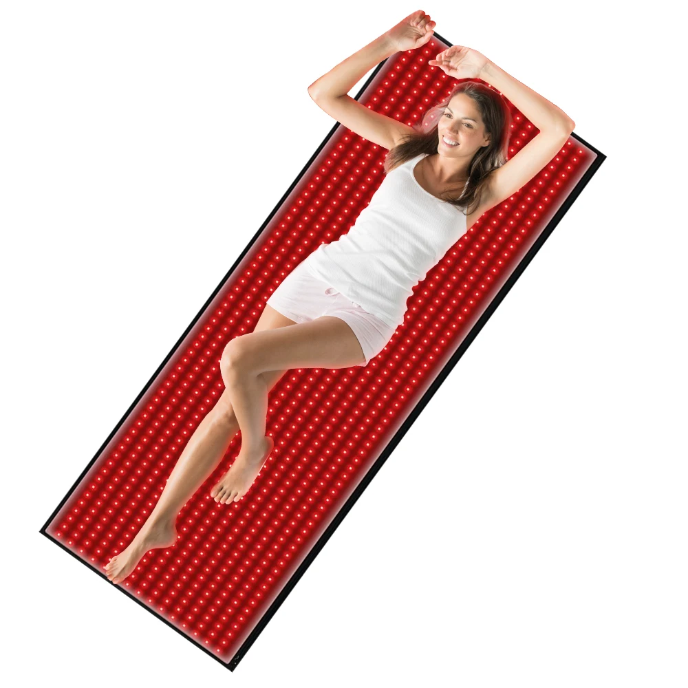 63x23.6inch Red Light Therapy Mat 945pcs LED Beads 660nm 850nm Near-Infrared Blanket for Full Body for Whole Body Pain Relief