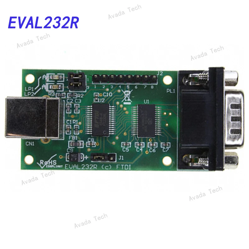 

Avada Tech EVAL232R Evaluation module USB to RS232 LED indicator for serial data transmission