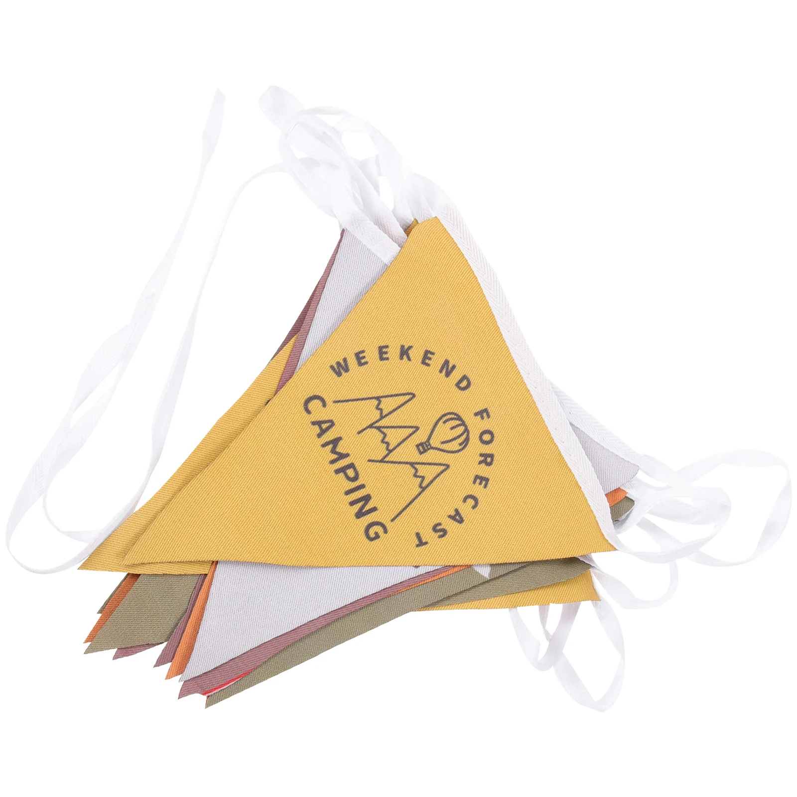 

15 Flags 6m Camping Decoration Banner Thickened Triangle Weatherproof Plastic Hanging Flag for Garden Wall