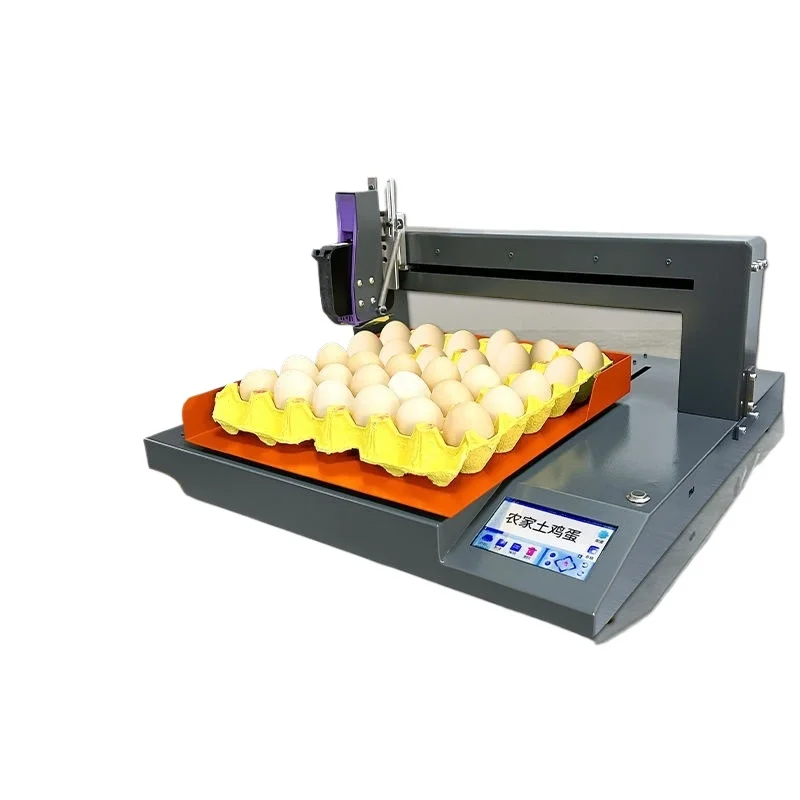 Desktop automatic egg coder, printing production date digital batch number graphic inkjet printer