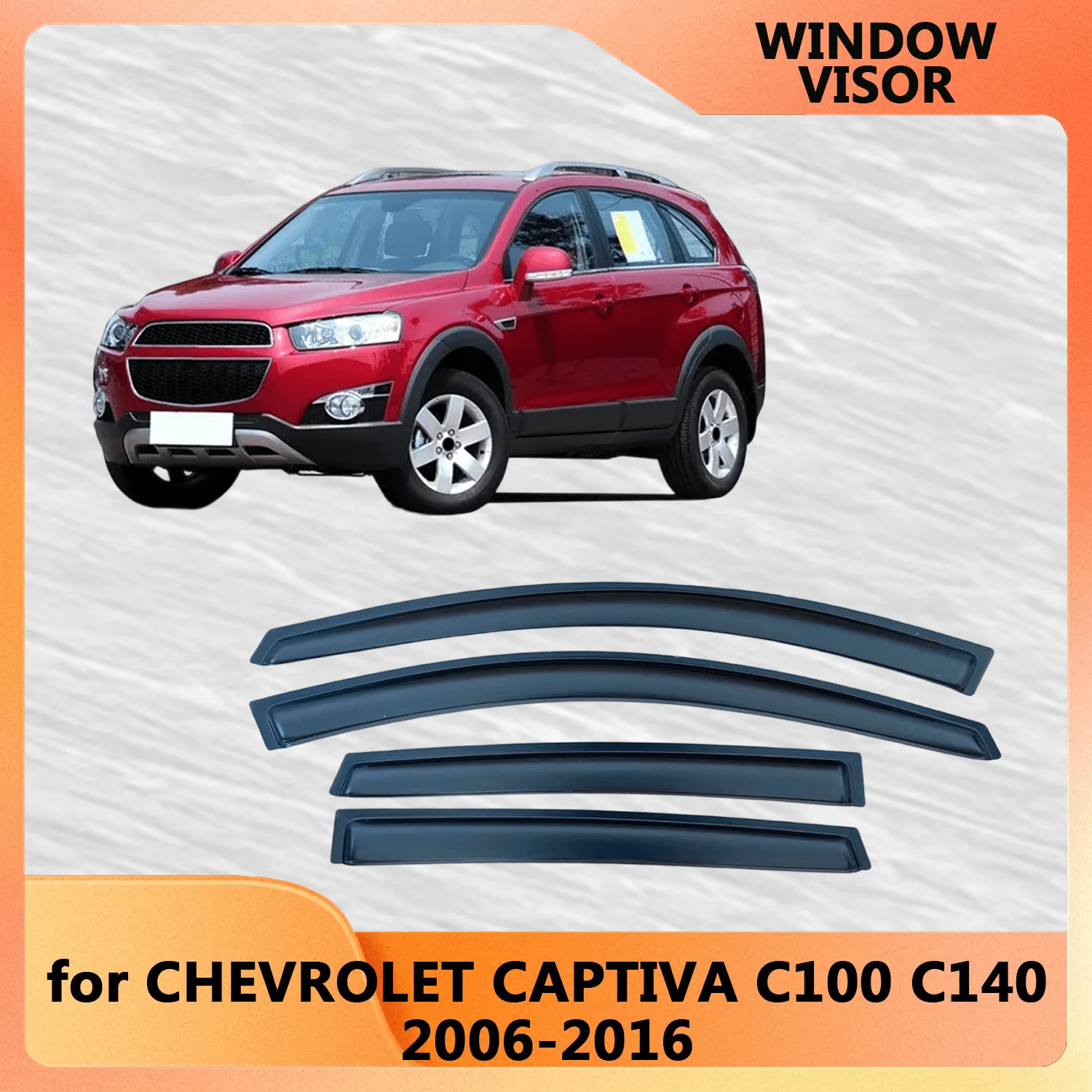 

Оконный козырек от дождя для Chevrolet Captiva C100 C140 2006 2007 2008 2009 2010 2011 2012 2013 2014 2015 2016 Дефлектор окна