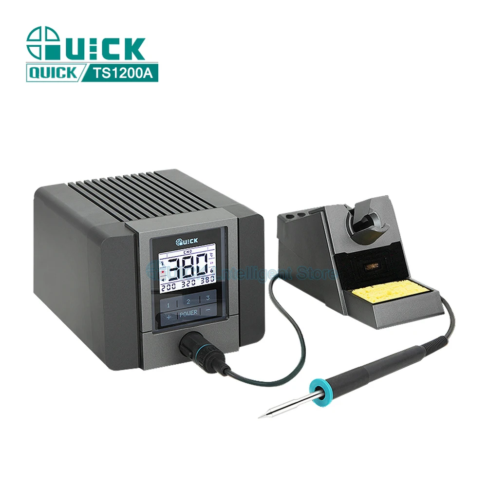 

Soldering Stations QUICK TS1200A Welding Station Digital Display Lead-free 120W Intelligent Anti-static Electric Soldering Irons