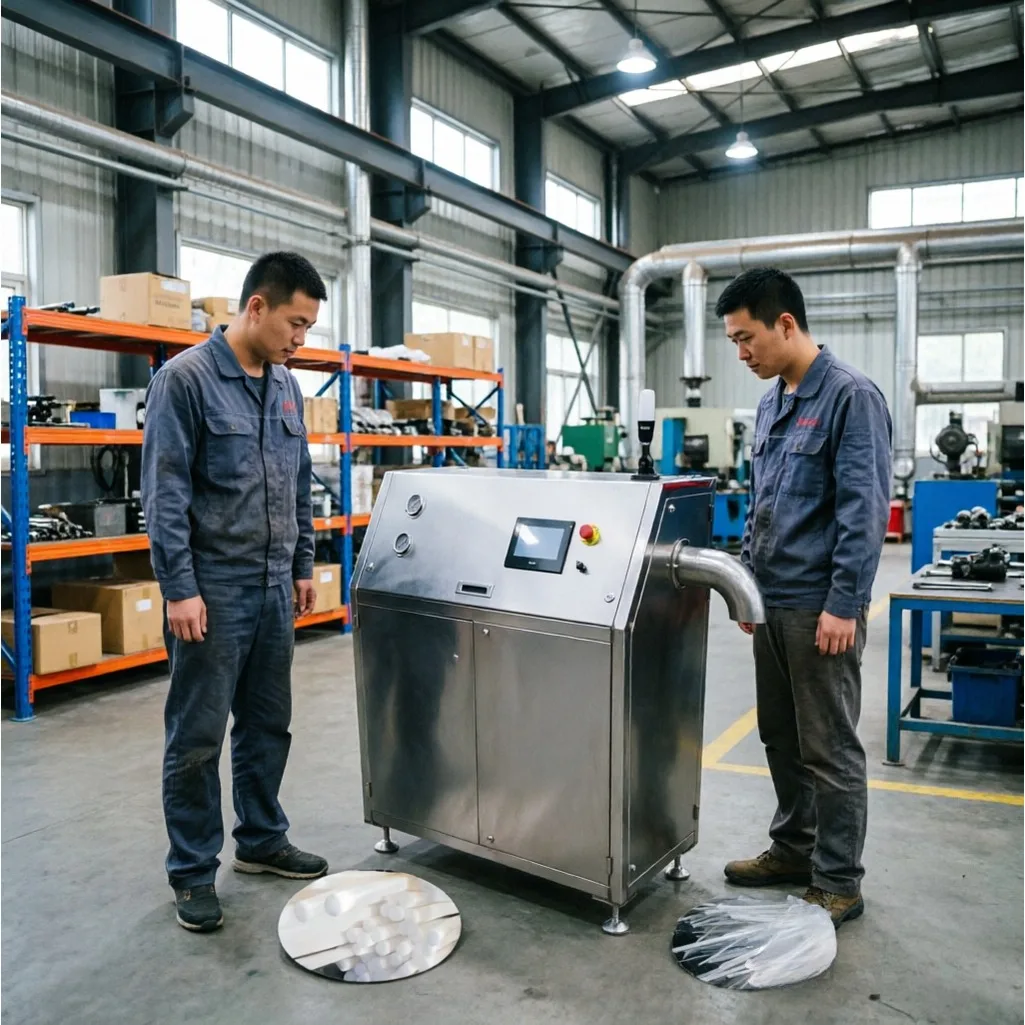 Dry Ice Pellet Making Machine For Food Cold Storage Uniform Solid CO2 Pellets Supermarket Frozen Goods Logistics Machinery