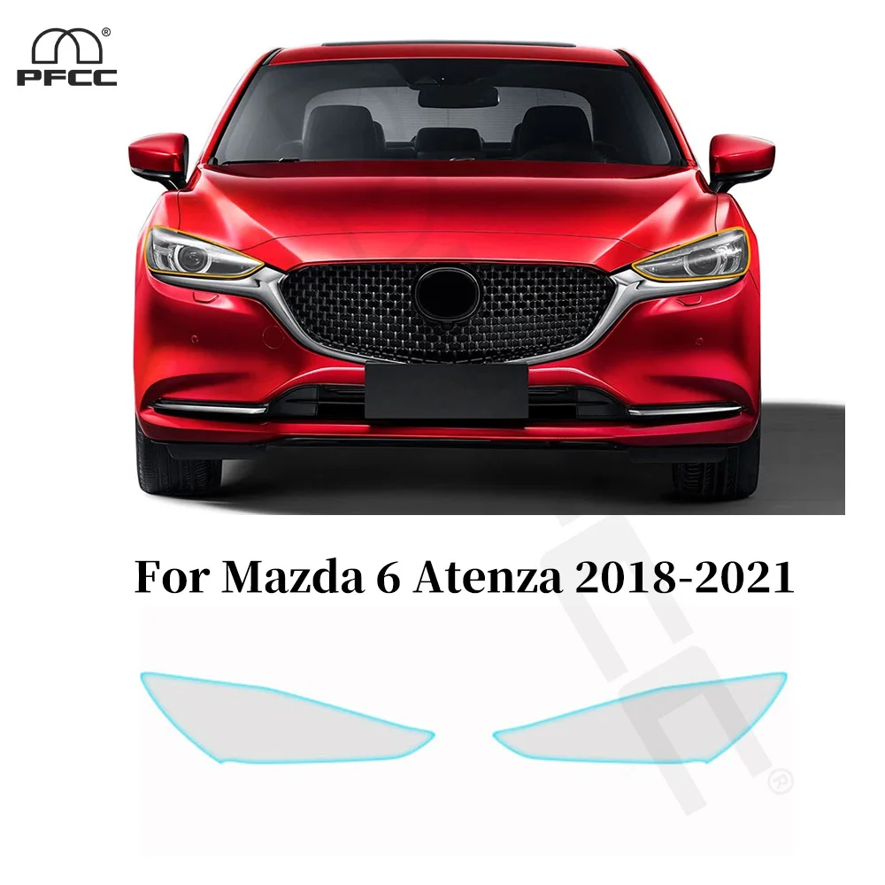 

For Mazda 6 Atenza 2018-2021 Headlight Rearview Anti-scratch TPU Paint Protection Film Pre-cut PPF Clear Bra Resistant Cover