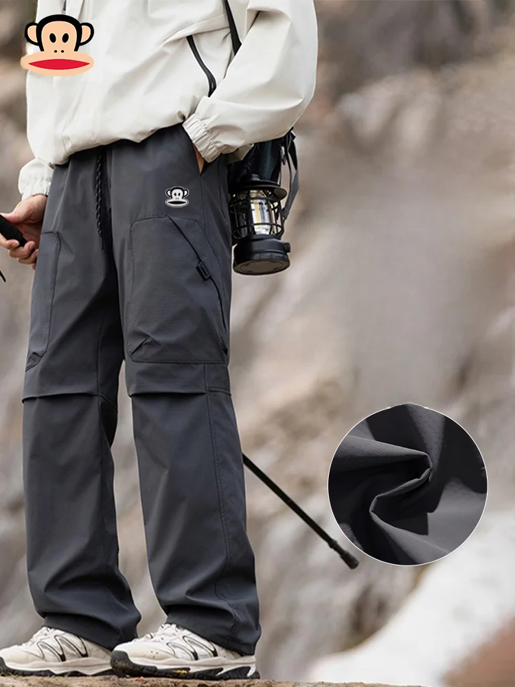 

Мужские рабочие брюки Paul Frank American Style для осени, повседневные, для альпинизма, теплые, для активного отдыха, свободного кроя