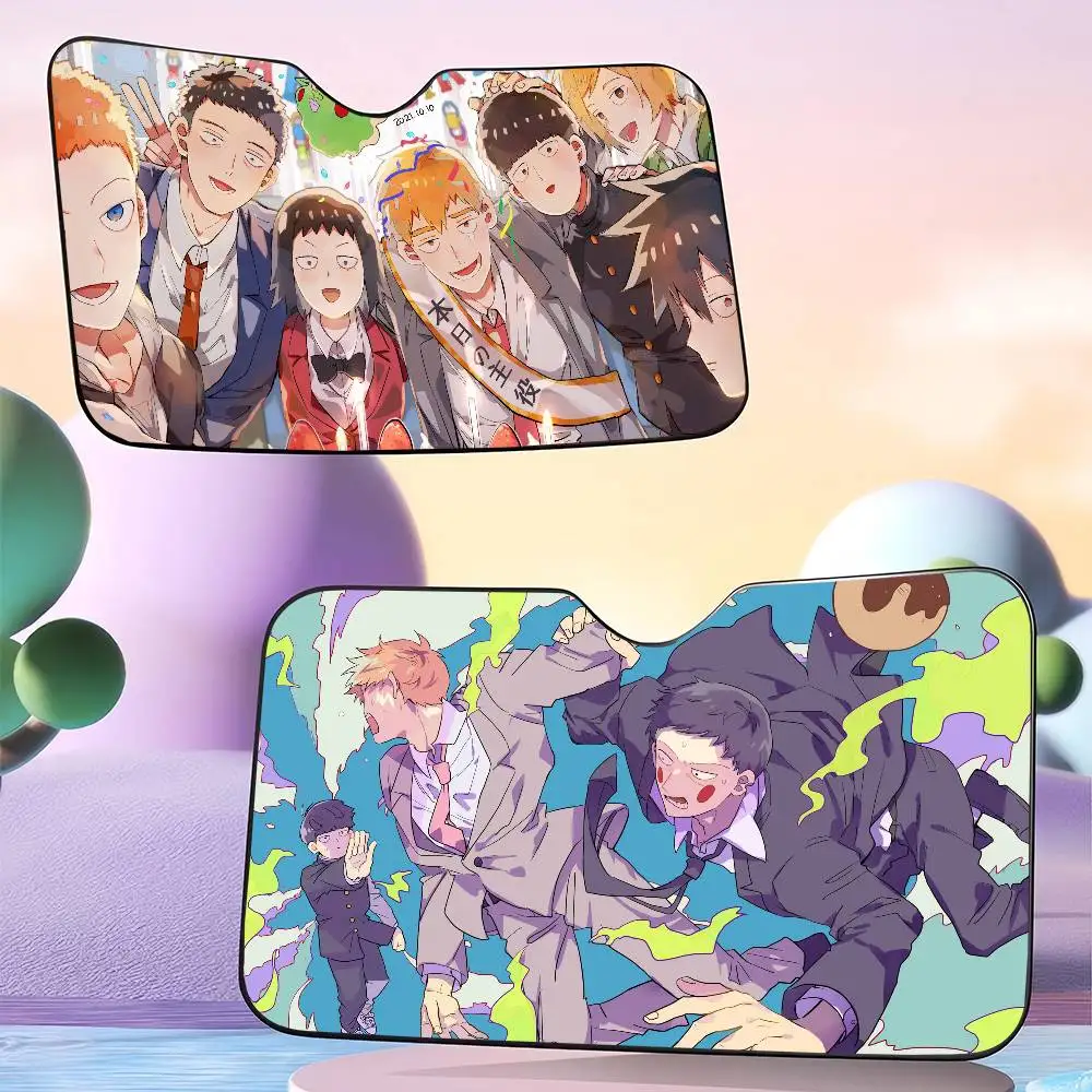 Anime Mob Psycho 100 Sunshade Sun Shade Shield Blocker Auto Cover Protector Window Visor Universal