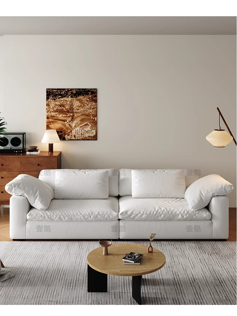 

Wabi Sabi Lazy Simple Linen Fabric Down Module White