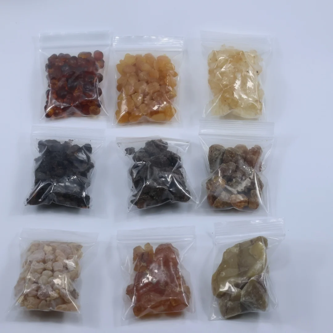 Natural Resin Incense Pack: Frankincense, Myrrh, Dragon's Blood, Gum Arabic & Benzoin –  Aromatherapy for Home, Stress Relief