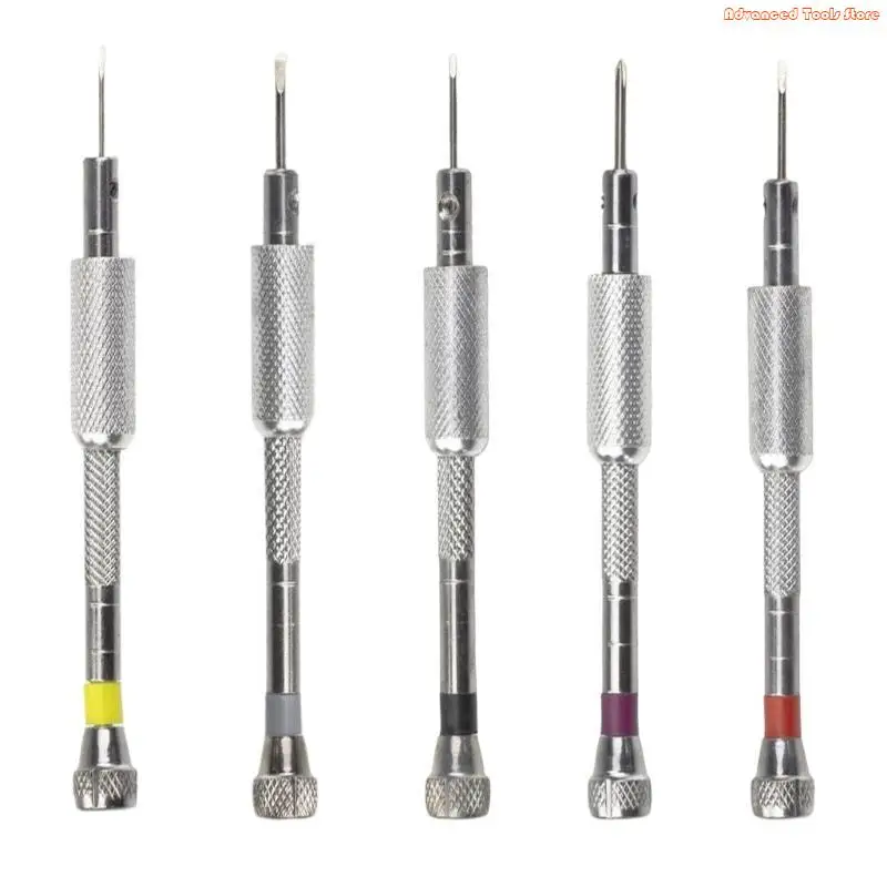 Set Of 5 Watch Repair Screwdriver Easy Disassembly And Installation Suitable For All Skill Level Hobbyists Professionals W91B