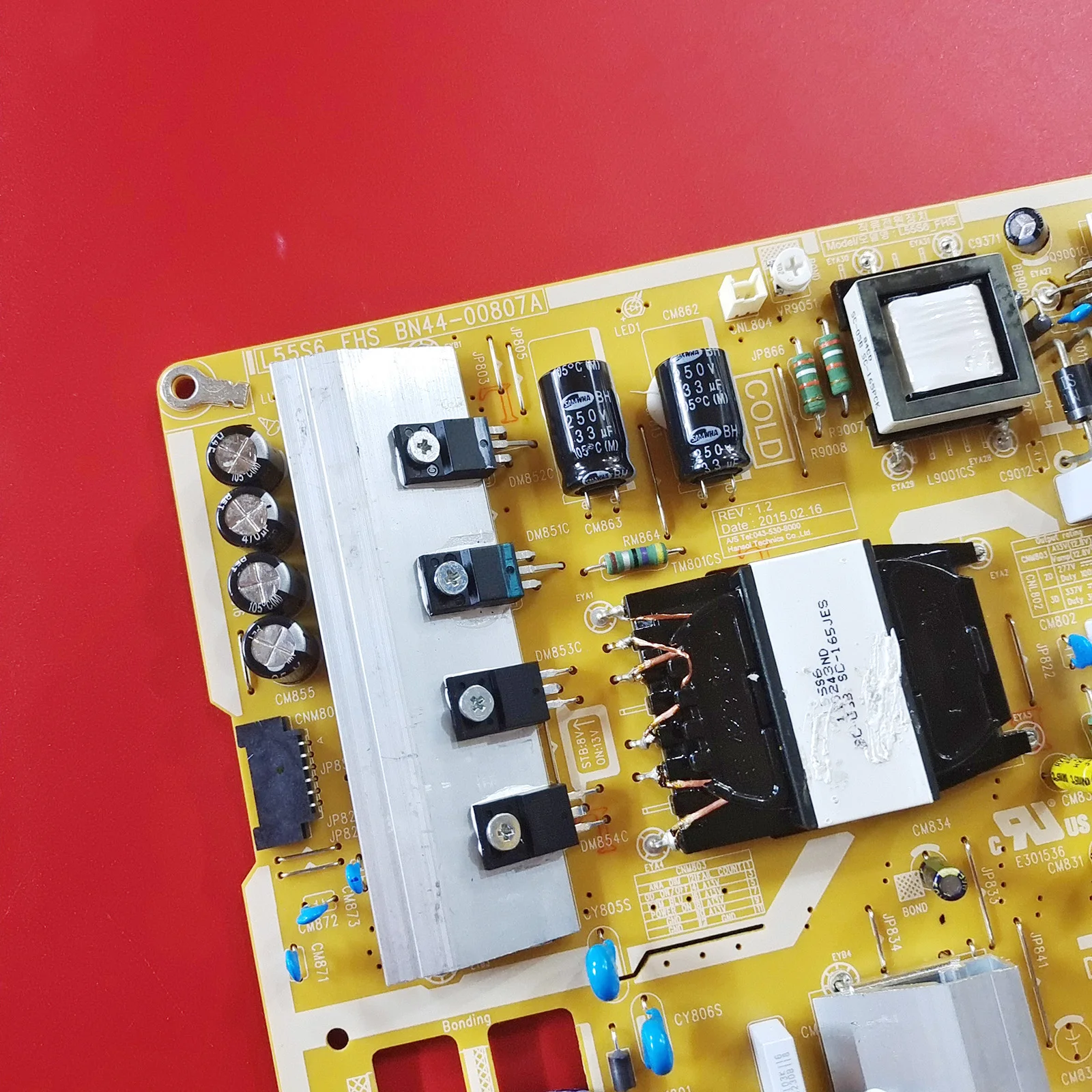 100% Original Test Work BN44-00807A L55S6-FHS Power Board for Samsung TV UA55JU6800JXXZ UA55JU6400JXXZ UE48JU6500K UN48JU6500
