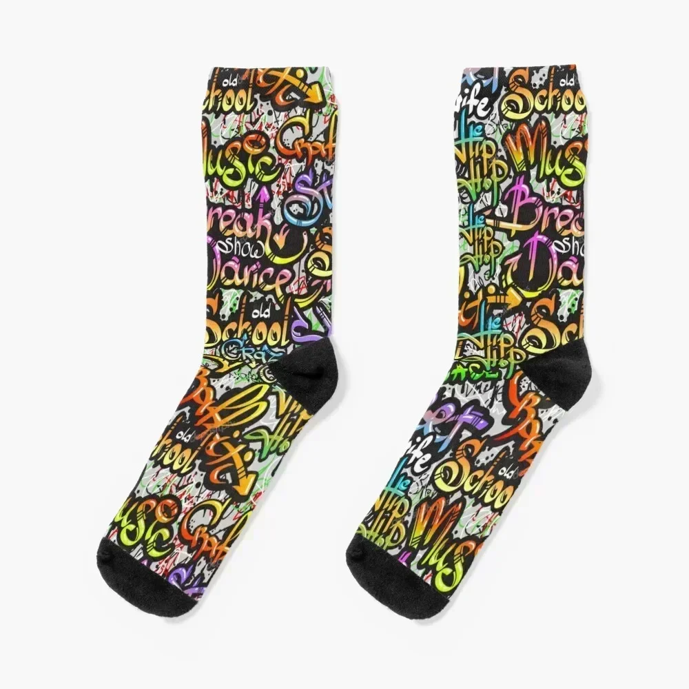 Graffiti Art Socks compression Crossfit new year funny gifts Socks Man Women's
