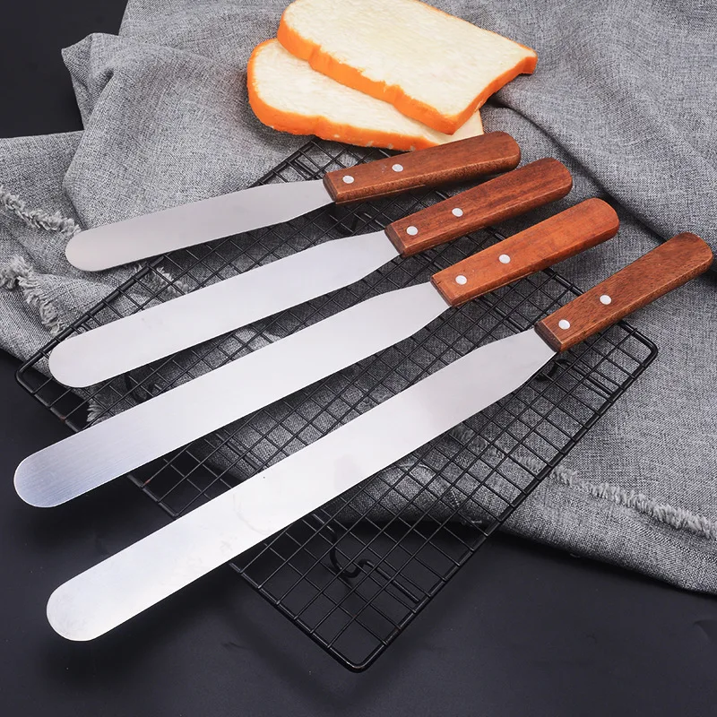 

6/8/10/12 Inch Cake Cutting Knife Long Cutter Stainless Steel Cream Icing Frosting Spatula for Cake DIY Cake Tools Accessories