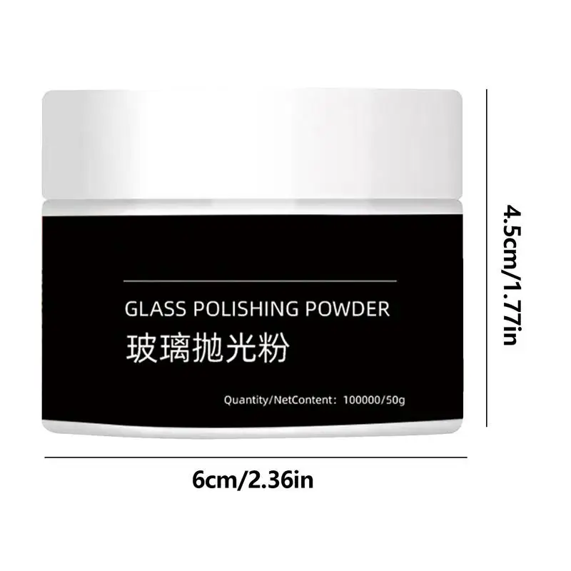 Polishing Powder For Glass Waterproof Car Glass Cleaning Scratch Nano Polishing Compound 1.76 Oz Car Windshield Glass Scratch