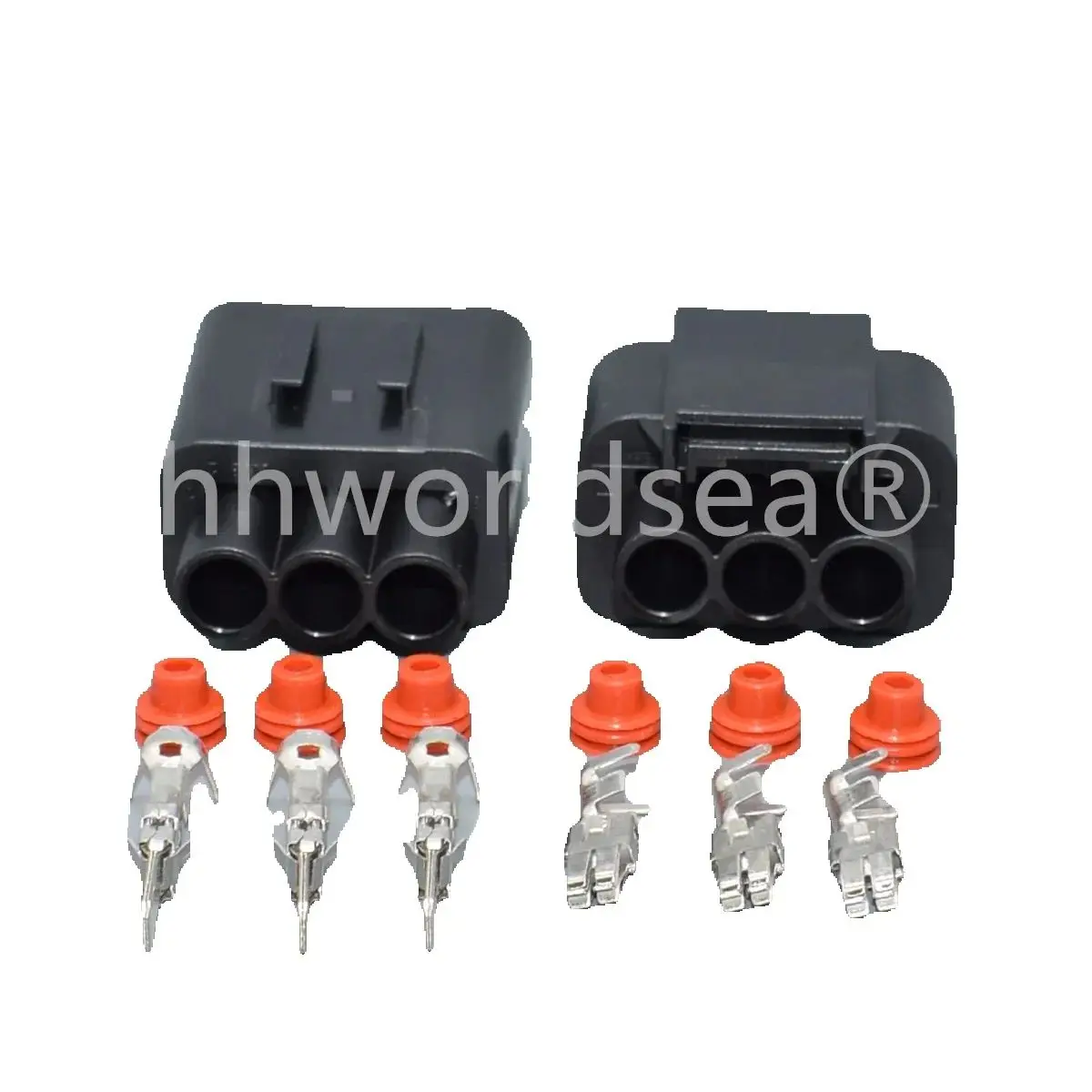 shhworldsea 3 Pin 1743271-2 Waterproof Female Male Automotive Plug Electric Wire Radiator Fan Harness Socket For Hyundai KIA