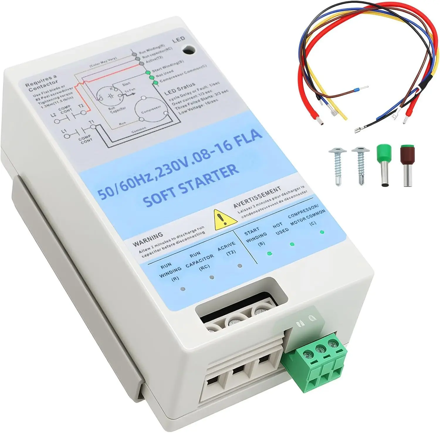 RV Air Conditioner Soft Start Module 08-16A AC Soft Starter for Camper Air Conditioning