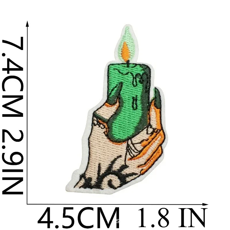 Magic Forest Embroidery Cloth Sticker Magic Book Patch Sticker Wizard Bag Decoration Embroidery Label Heat Transfer Seal Sticker