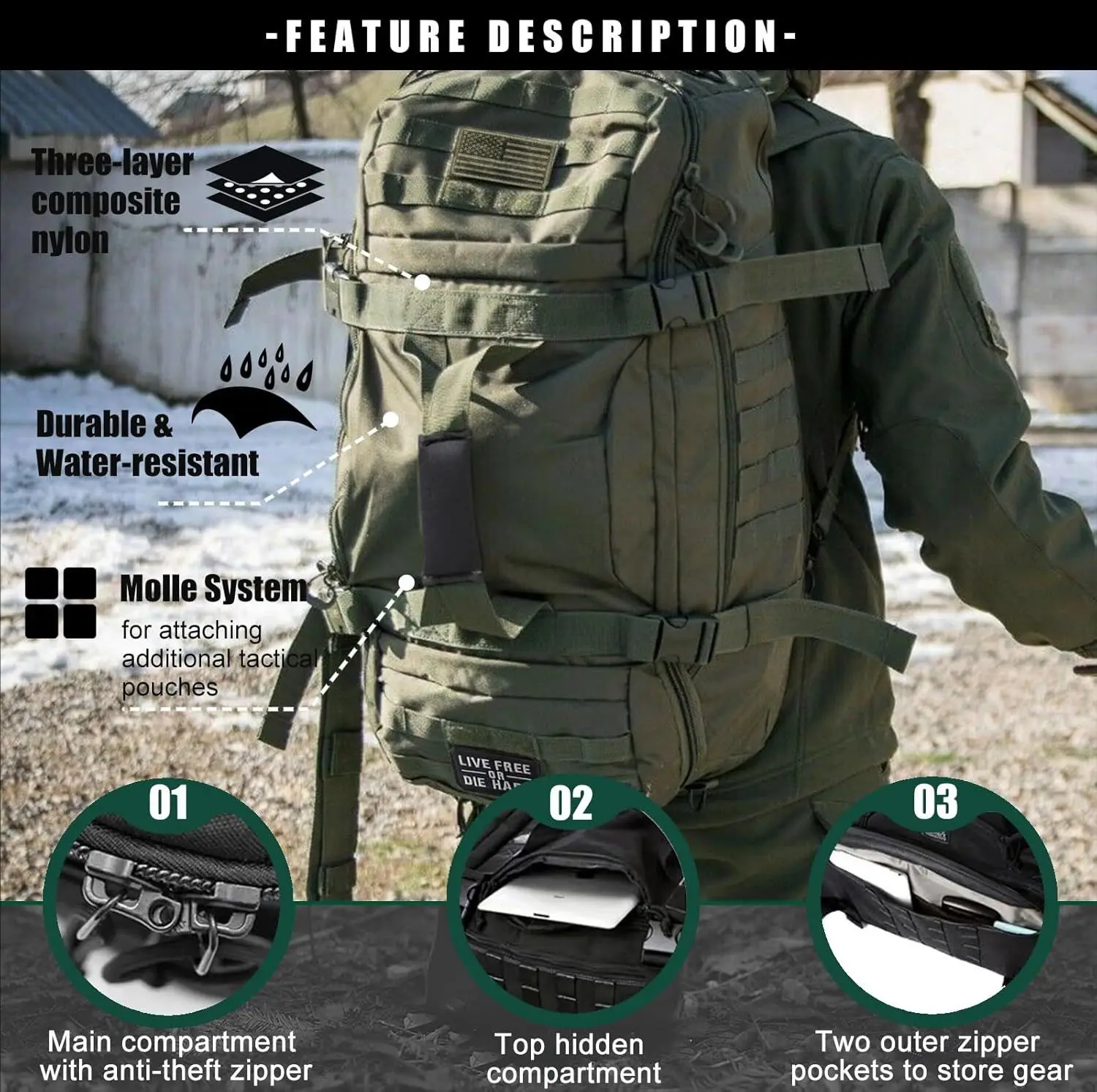 250L 45L 80L Travel Duffel Bag Military Tactical Backpack with Adjustable Strap Weekender Bag for Men Women Waterproof Gym Bags