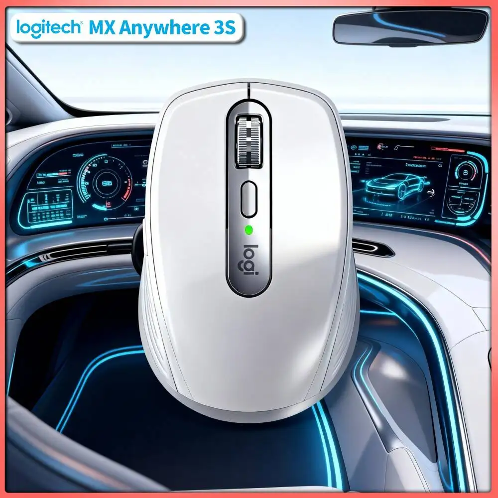 Ergonomic MX Anywhere 3S - Darkfield 8K DPI, Precision Grip, Suitable for Electronics Store Tech Consult Service