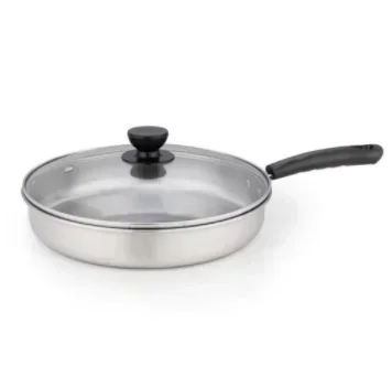 frying-pans-with-glass-lid-uncoated-skillet-wok-stainless-steel-pan