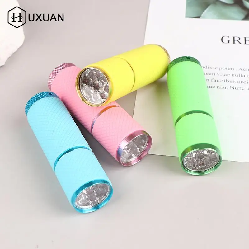 Mini UV Led Light UV LED Lamp Nail Dryer For Gel Nails 9 LED UV395NM Flashlight Portability Nail Dryer Machine Nail Art Tools