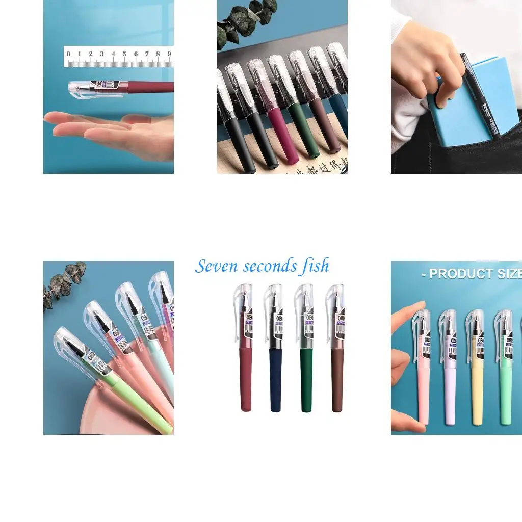 

L74B 5pcs Pocket Gel Pen 4.17inc