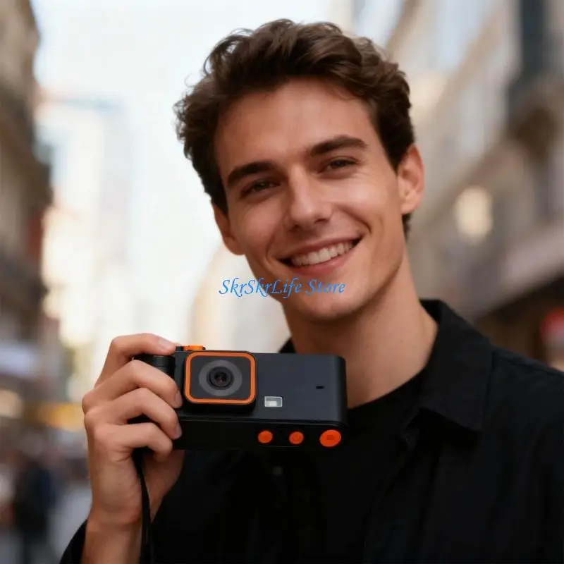 

E65E Retro USB Digital Camera With 12MP Photo 1080P Video 8 Filters Design Portable Pocket Camera For Travel